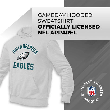 NFL Adult Gameday Hooded Sweatshirt - Poly Fleece Cotton Blend - Stay Warm and Represent Your Team in Style